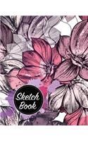 Sketch Book: Notebook Sketchbook, Paper book for Sketching, Drawing, Journaling & Doodling (Sketchbooks), Perfect size at 8" x 10", 120 Pages, Colorful Flower Dr