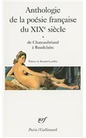 Anthologie de la Poesie Francaise Du XIXe Siecle