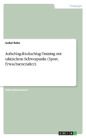 Aufschlag-Rückschlag-Training mit taktischem Schwerpunkt (Sport, Erwachsenenalter)
