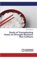 Study of Transplanting Dates on Drought Resistant Rice Cultivars