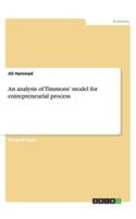 An analysis of Timmons' model for entrepreneurial process