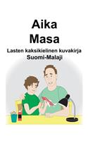 Suomi-Malaji Aika/Masa Lasten kaksikielinen kuvakirja