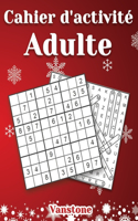 Cahier d'activité Adulte: 200 Sudoku et mots croisés en gros caractères avec des solutions - Édition de Noël