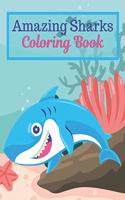 Amazing Sharks Coloring Book