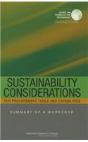 Sustainability Considerations for Procurement Tools and Capabilities