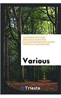 Jahresbericht und Abhandlungen des Naturwissenschaftlichen Vereins in Magdeburg