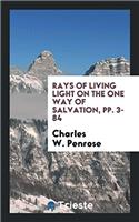 Rays of Living Light on the One Way of Salvation, pp. 3-84