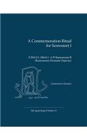 A Commemoration Ritual for Senwosret I