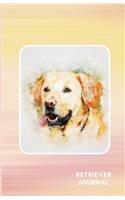Retriever Journal: Small Golden Retriever Notebook, 135 pages, Lined Pages