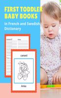 First Toddler Baby Books in French and Swedish Dictionary