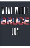 What Would Bruce Do?: USA Bruce Springsteen Notebook Journal and Diary Blank Linked Pages Present and Gift for Bruce Springsteen Fans