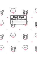 Blank Sheet Music Notebook