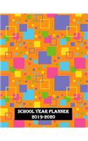 School Year Planner 2019-2020: Lesson Plotter for Teachers - August-July Academic Year - Weekly & Monthly Action Plans - Large Size Organizer - Stylish Cover