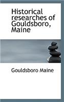 Historical Researches of Gouldsboro, Maine