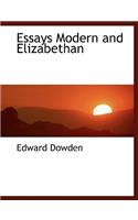 Essays Modern and Elizabethan: (English)