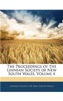 The Proceedings of the Linnean Society of New South Wales, Volume 4