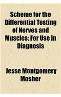 Scheme for the Differential Testing of Nerves and Muscles; For Use in Diagnosis