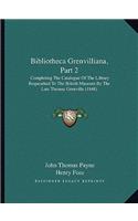 Bibliotheca Grenvilliana, Part 2
