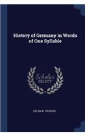 History of Germany in Words of One Syllable