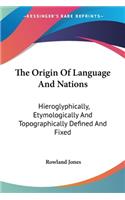 Origin Of Language And Nations