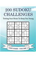 200 Sudoku Challenges - Very Hard - Volume 11