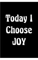 Today I Choose Joy: Inspirational Quote Writing Journal Lined, Diary, Notebook for Men & Women
