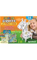 Color Me Giraffe: 3D Puzzle and Book