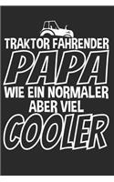 Traktor Fahrender Papa I Wie ein normaler aber viel Cooler: A5 110 Seiten Punkteraster I Notizbuch I Landwirt I Landwirtschaft I Bauer I Trecker I Traktor I Geschenk