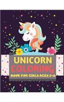 Unicorn Coloring Book For Girls Ages 2-6: unicorn coloring book for kids & toddlers -Unicorn coloring books for preschooler-coloring book for girls, fun unicorn book for kids ages 2-4 4-8