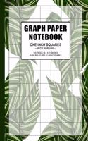 Graph Paper Notebook: one (1) inch squares quad ruled, grid paper composition journal book, 100 pages, double-sided, non-perforated, 8.5 x 11 inches (letter size)