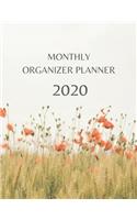 Monthly Organizer Planner: 2020 Year At A Glance Calendar and Organizer