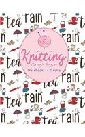 Knitting Graph Paper Notebook - 4
