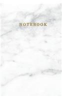 Notebook: Marble + Gold College Ruled Small Journal - 110 Page Blank Medium Lined Composition Book Workbook for Jotting Doodling Journaling Writing Notes for 