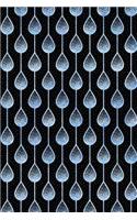 Journal Notebook Teardrops Pattern 10: Blank Journal To Write In, Unlined For Journaling, Writing, Planning and Doodling, For Women, Men, Kids, 160 Pages, Easy To Carry Size.(10 Handy Plain Journal 2)