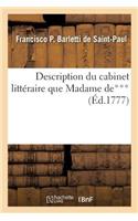 Description Du Cabinet Littéraire Du Nouveau Système Typographique