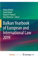 Balkan Yearbook of European and International Law 2019