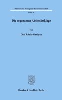 Die Sogenannte Aktionarsklage