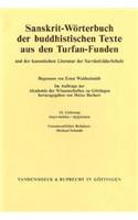 Sanskrit-Worterbuch Der Buddhistischen Texte Aus Den Turfan-Funden. Lieferung 14