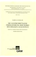 Die Handschriftliche Uberlieferung Der Werke Des Heiligen Augustinus: Band 10/1: Ostdeutschland/Berlin Werkverzeichnis Band 10/2: Ostdeutschland/Berlin Verzeichnis Nach Bibliotheken