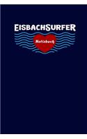 Eisbach Surfer Notizbuch: Kariert, 120 Seiten, 6X9inch (Ca. Din A5)