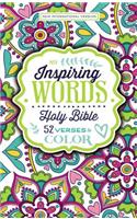 Niv, Inspiring Words Holy Bible, Hardcover: 52 Verses to Color: 52 Verses to Color