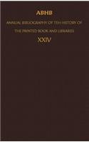 Abhb/ Annual Bibliography of the History of the Printed Book and Libraries