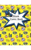 Blank Comic Book: Large pages for kids with a variety of templates. Draw your own amazing comics and write exciting stories. Cartoon sketch book gift idea,