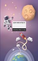 Graph Paper Notebook Quad Ruled 100 Pages 8.5 x 11 Inch: Squared Grid Graphing Paper 5 lines per inch Heavy Index Lines Blank Quad Ruled Composition Books 100 Pages Galaxy Astronaut Universe Cover