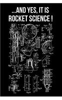 ... And Yes It Is Rocket Science!: Composition Book 150 pages 6 x 9 in. College Ruled Writing Notebook Lined Paper Soft Cover Plain Journal