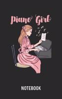 Piano Girl Notebook