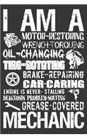 Notebook for car auto mechanic tuner and racer