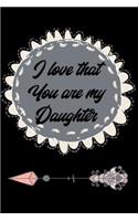 I Love That You Are My Daughter: The Ultimate Mother and Daughter Prompt Fill In 6X9 122 Page Journal For: Anyone That loves a Keepsake Memory for Mom and Daughter, Mother's Day or 