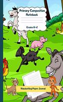 Primary Composition Notebook Grades K-2 Handwriting Paper Journal