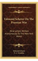 Edmond Scherer on the Prussian War